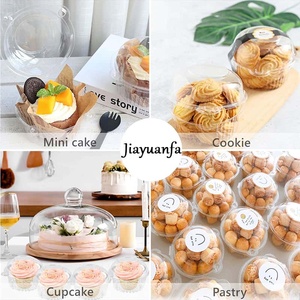 Dùng một lần Vòng nhựa bánh <span class=keywords><strong>container</strong></span> với mái vòm nắp, hộp nhựa để sử dụng thực phẩm hoặc bao bì vỉ - Product Image 3