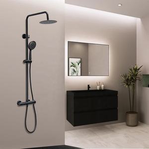 دش فاخر على قمة الأمطار + مجموعات SUS304 خلاط ترموستاتي نحاسي مركب على صنبور دش - Product Image 2