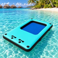Île flottante gonflable en PVC pour loisirs, plateforme de yoga et de fitness, radeau sportif d'extérieur, série DT, 5-10 passagers