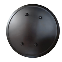 Bouclier de protection supérieur en alliage d'aluminium rond robuste pour la gestion des foules et les scénarios tactiques