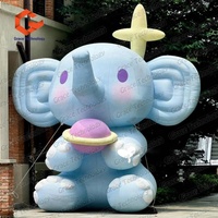 Éléphant publicitaire gonflable géant pour événement promotionnel commercial, éléphant gonflable de dessin animé