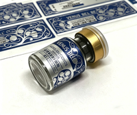 Étiquettes autocollantes en vinyle imperméable pour flacons en verre de 3 ml et 10 ml, résistantes aux basses températures, personnalisables pour l'emballage