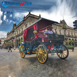 <span class=keywords><strong>Carruaje</strong></span> turístico cómodo de lujo europeo personalizado/<span class=keywords><strong>carruaje</strong></span> eléctrico sin caballos/dos filas de carruajes negros y rojos - Product Image 2