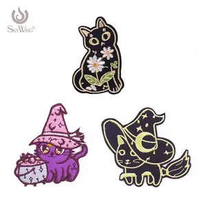 Cute Decorative Patches Iron On Patches for Clothing Anime Embroidered Patches Applique for DIY Shirts Dress Pants Jeans Bags