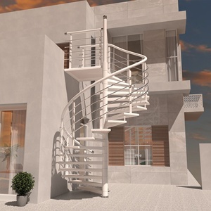 Escalier en colimaçon en fer, escalier extérieur en métal, escalier en marbre, escalier en acier, escalier en colimaçon pour petits espaces, escalier d'<span class=keywords><strong>occasion</strong></span> - Product Image 4