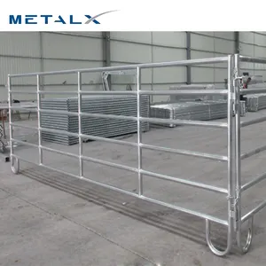 Metalx Galvanized Livestock Farm Horse No Climb Fencing Black Horse Arena Ranch Style Fence