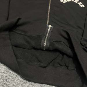 <span class=keywords><strong>Felpa</strong></span> <span class=keywords><strong>con</strong></span> Cappuccio Oversize Unisex <span class=keywords><strong>con</strong></span> Zip Grigio/Nero per Ricamo Lettering, Stile Casual Streetwear, Eco-Friendly, Antivento, Autunnale - Product Image 6