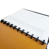 Planificateur à spirales A6 personnalisé avec couverture en cuir PU, journal DIY avec feuilles mobiles, cadeau, couverture de carnet à reliure à disques
