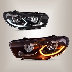 Ensemble de phares LED pour VW <span class=keywords><strong>Scirocco</strong></span> 2009-2017, lentille bi-projecteur, mise à niveau <span class=keywords><strong>DRL</strong></span>, phare parfaitement adapté - Product Image 2