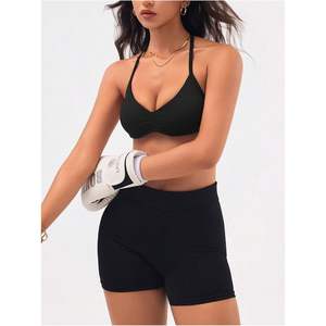 Sujetadores Deportivos Personalizados para Mujer, Paquete de 3, Bralettes Halter para Yoga, Transpirables, Top Corto para Gimnasio y Fitness, Spandex y Nailon - Product Image 5