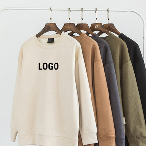 เสื้อสเวตเชิ้ตคอวีโอเวอร์ไซส์ถักนิตติ้งจากผ้าฝ้ายรักษ์โลกสำหรับผู้ชาย แขนยาว ปักลาย พร้อมปักโลโก้ตามสั่ง รุ่นใหม่ประจำปี 2025 - Product Image 5