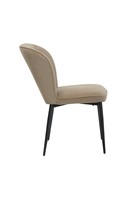 Chaise de salle à manger en velours, cuir véritable, jambes en métal, style moderne, pour Restaurant, Hall français, siège avec repose-bras