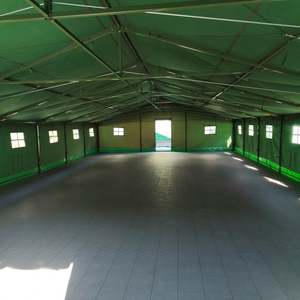 Carpa de Lona Impermeable Grande para 50 Personas, Color Verde Militar, Sudáfrica, Milita, de Una Habitación, para las Cuatro Estaciones, con Protección UPF y Toldo - Product Image 2