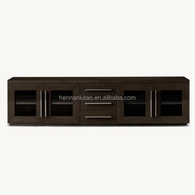 Modern living room furniture gery long tv stand table tv cabinet television Table
