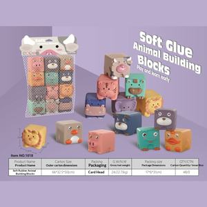 Развивающие мягкие строительные блоки для малышей, 40 деталей, тема «Животные и природа», когнитивные, развивающие, DIY, мягкие игрушки из клея - Product Image 5