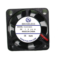 Ventilateur de refroidissement micro à roulement à billes 2507 2,5 cm 5V 12V DC 25x25x7mm à haut débit d'air pour machine POS et Thin Client