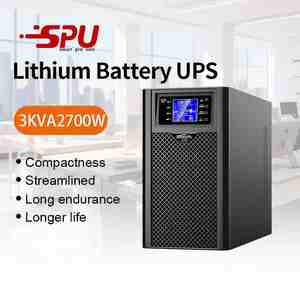 제조업체 도매 온라인 UPS 전원 공급 장치 3kva/3kw LCD 디스플레이 리튬 배터리 단상 110V/220V SNMP와 온라인 UPS - Product Image 2