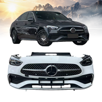 Pare-chocs avant en plastique ABS Mercedes-Benz Classe C W206 C250, fixation par vis, ajustement universel, garantie 1 an, occasion, haute qualité, Park