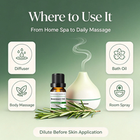 Minyak Rosemary Organik dengan Serum Pertumbuhan Rambut untuk Akar Kuat - Minyak Esensial untuk Kulit Kepala - Kecantikan Alami dan Perawatan Rambut