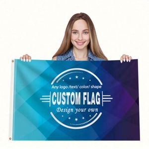 ธงและป้ายโฆษณาคุณภาพสูงแบบสองด้าน ผลิตจากโพลีเอสเตอร์ 100D สีน้ำเงิน ของ Qiyang  รับผลิตตามแบบ - Product Image 4