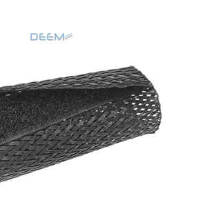 DEEM Computer wire organizer high quality black cable management sleeve cable protection sleeve
