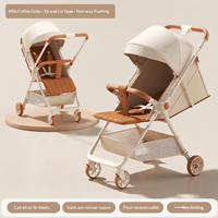 Poussette de voyage portable pour bébé, pliable d'une seule main, légère, adaptée aux avions, quatre saisons, amortisseur à 4 roues, certifiée CE
