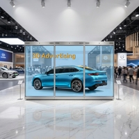 Exhibidor de Hologramas 3D de 86 Pulgadas, Caja Transparente con Pantalla LCD para Exhibición de Joyería, Museos, Vídeos, Holobox con Cámara y Micrófono
