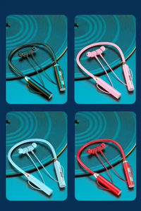 Auriculares Inalámbricos Deportivos con Banda para el Cuello, Micrófono, Cancelación de Ruido, Resistentes al Agua IPX-4, Pantalla Táctil, Bajos Magnéticos, Manos Libres - Product Image 3