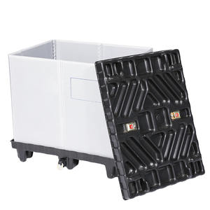 Su geçirmez petek istiflenebilir kullanımlık geri dönüşümlü katlanabilir plastik palet kutusu plastik kol konteyner kutusu - Product Image 6