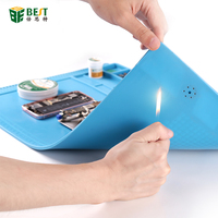 Tapis de réparation magnétique isolant BEST S-180A1, résistant à la chaleur, en silicone, pour la soudure et la maintenance