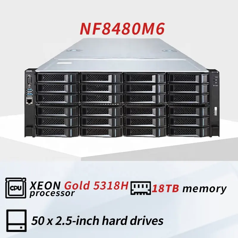 Hot Sale 4U Rack server High Quality Inspur NF8480M6 Intel Xeon server