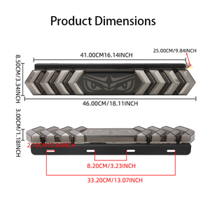 Luces antiniebla LED Devil's Eye 12v24v Tira larga Burst Flash Izquierda Derecha Giro Siete colores para marcha atrás Freno de conducción-Nuevo - Product Image 2