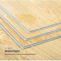 Patrón de espiga SPC Suelo de plástico a presión Sin formaldehído PVC Piedra de cristal impermeable Instalación de clic fácil