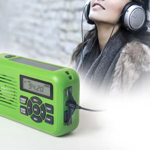 Radio de Emergencia SOS Multifuncional, Pronóstico del Tiempo WB, Carga Solar, Generador de Manivela, Linterna - Product Image 3