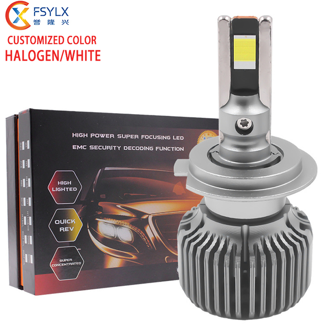 200W Led Headlight Bulbs 20000LM 6500K Halogen Color  Canbus HB3 9005 H1 H4 H11 H7 9005 Led Headlight Para Auto Fog Lamp for Car