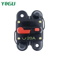 Dispositif de protection de circuit bipolaire YOGU, type réinitialisable avec bouton de réinitialisation pour camping-car, protection contre les surcharges de courant continu