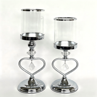 Porte-bougie Hurricane, Chandelier en forme de cœur pour la Saint-Valentin, Porte-bougie pilier, Chandelier personnalisé, Décoration de mariage et de maison