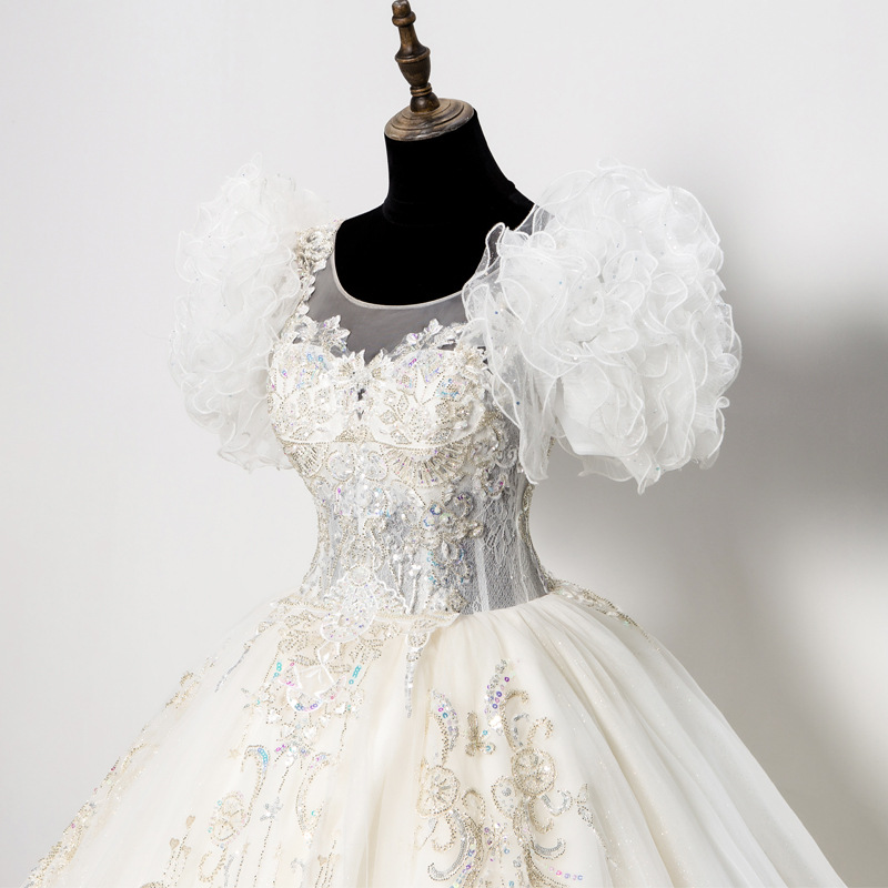 strapless open back dress Princess Ball Gown With Tiered Skirt main image 0