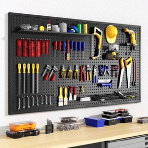 Modular Carbon thép Pegboard Treo tường treo Organizer Rack cho phòng tắm Văn phòng Phòng phòng khách đa năng <span class=keywords><strong>Craft</strong></span> giá đồ trang sức - Product Image 5