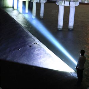 Nouvelle arrivée 2026, lampe torche tactique rechargeable longue portée en alliage d'aluminium noir avec zoom haute intensité - Product Image 5