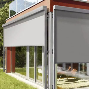 PVC Waterproof Fabric Motorized <strong>Curtain</strong> Outdoor Raised Blinding Zip Screen Shade Patio <strong>Roller</strong> Blinds - Product Image 3
