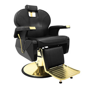 Sillón de Barbería Dorado para Hombre, Muebles y Equipos de Peluquería - Product Image 6