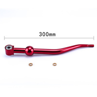 Tuas Persneling Aluminium Double Bend Short Throw Adjustable Anti Karat dengan Washer Tembaga untuk Mobil Civic Integra