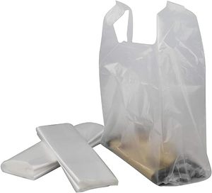 Bolsas de Plástico Biodegradables Económicas Tipo Camiseta para Compras y Empaque - Product Image 1