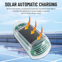 Feux d'avertissement solaires pour toit de voiture, 3 LED, feux de toit pour camion et remorque, feux d'avertissement à distance pour le toit de camion