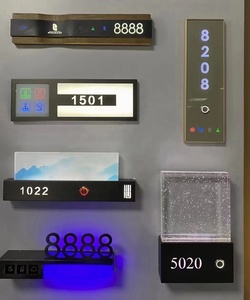 Placa <span class=keywords><strong>de</strong></span> Señalización <span class=keywords><strong>para</strong></span> Puerta <span class=keywords><strong>de</strong></span> Hotel D02-SF con Marco, Número <span class=keywords><strong>de</strong></span> Habitación Inteligente - Product Image 3