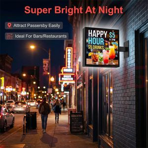 ป้ายไฟ LED รูปทรงสี่เหลี่ยมสำหรับหน้าร้าน P1.8 P2.5 P5 อัปเดตเนื้อหาผ่านแอพ WiFi ความสว่างสูง มองเห็นได้ระยะไกล กล่องไฟดิจิตอล - Product Image 3