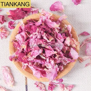 Dried colourful flower petals or organic flower petals of petales de roses