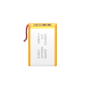 Аккумулятор ZonYou Ultra Thin 4000 мАч, модель 606090, 3.7В, катод LiNiMnCoO2, срок службы 500 циклов, для нагревательных устройств - Product Image 2