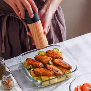 Bandejas de Vidrio Resistentes a Altas Temperaturas para Hornear, Utensilios Domésticos para Hornos y Microondas, Bandejas para Cocinar Pescado al Vapor y Sartenes Planas - Product Image 3